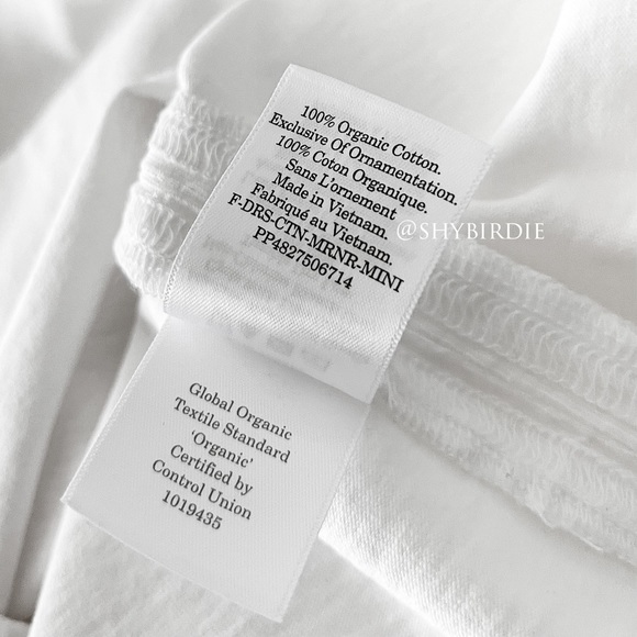 NWT Everlane Mariner T-Shirt Dress, 100% Organic Cotton, White, M - Picture 14 of 16